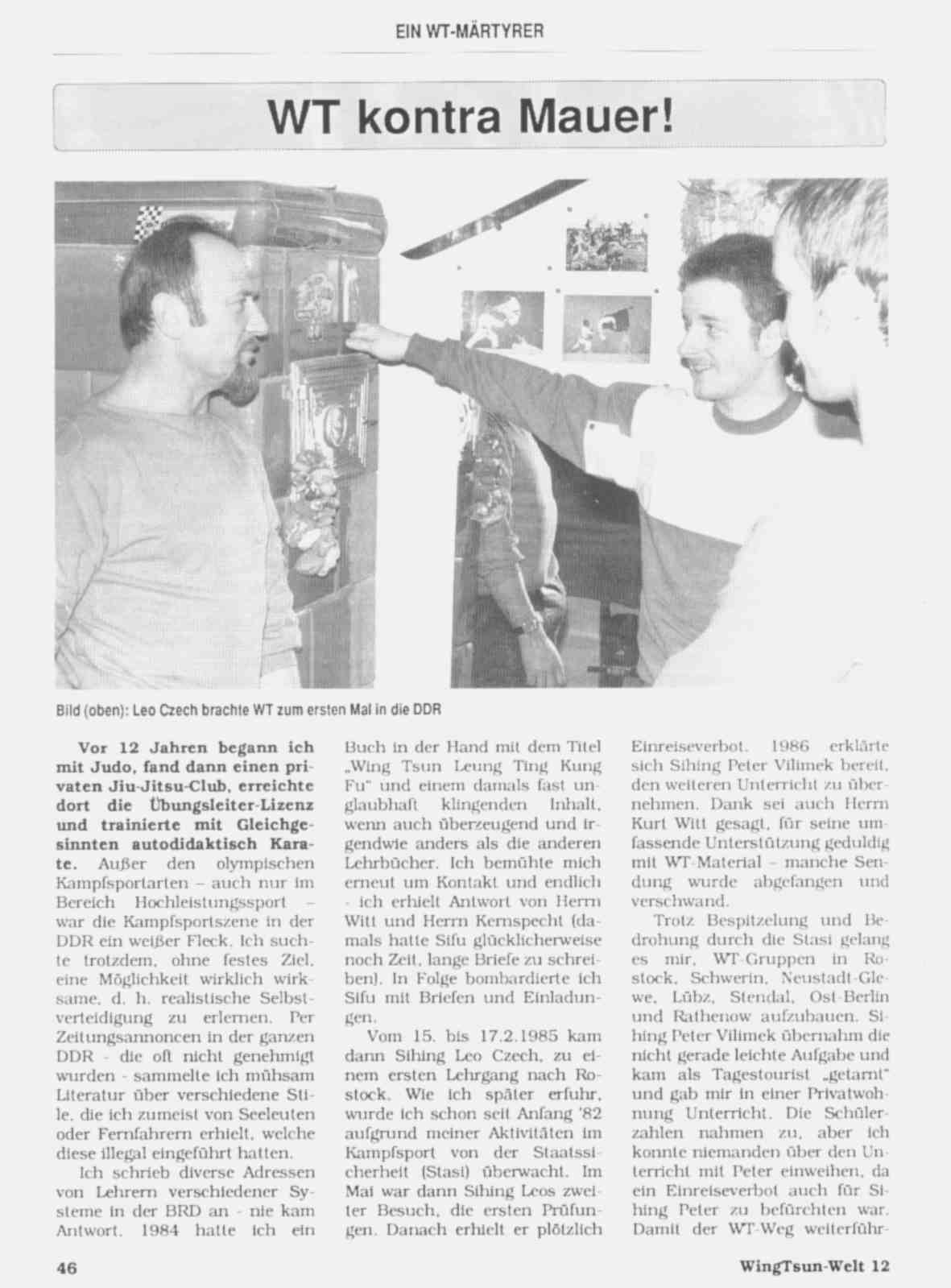 Click to view larger image, wing tsun welt magazin 12, 1991